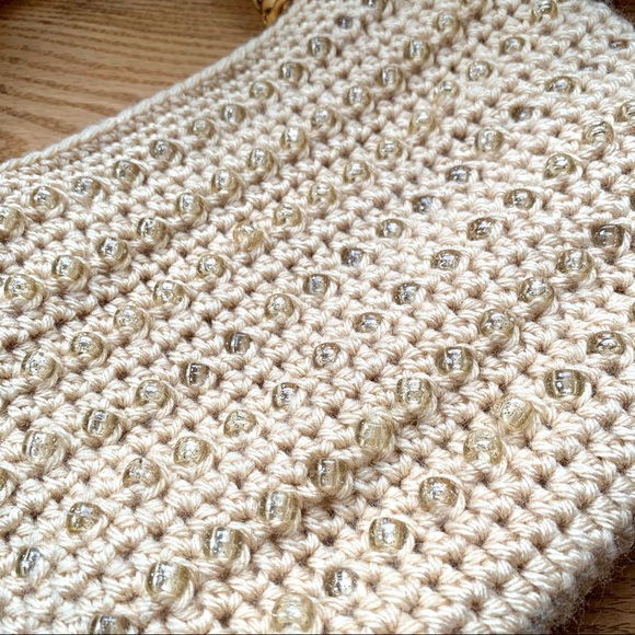 VINTAGE Woven Mini Beaded Boho Handbag Purse - Picture 3 of 10